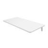 Gworobie Small Folding Wall Table, Wall Mounted Folding Table for Small Spaces, 23.6x15.7Wall Mounted Desk Small Fold Down Table Floating Desk for Dining, Room, Study, Kitchen, Dinner, Bar,White view 4