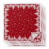 Boanket Red Christmas Cloth Napkins Set of 4, Holiday Napkins for Baby Shower, Xmas Tree Elk Snowflake Washable Reusable Dinner Napkins for Cocktail Wedding Party, 20 x 20 Inch view 1