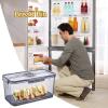 Airtight Bread Bins | Reusable, Time Recording Bread Keeper Box - Loaf Keeper Box With Air Valve, Holder Bin For Freshness, Saver For Homemade Bread, Toast, Bagel, Donut, Cookies view 3