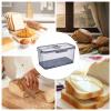 Airtight Bread Bins | Reusable, Time Recording Bread Keeper Box - Loaf Keeper Box With Air Valve, Holder Bin For Freshness, Saver For Homemade Bread, Toast, Bagel, Donut, Cookies view 4