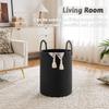Artfeel Laundry Basket,Woven Cotton Rope Laundry Hamper,60L for Decorative Storage of Dirty Clothes,Toys and Blankets in Bathroom,Baby Room and Living Room view 2