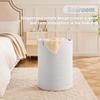Artfeel Laundry Basket,Woven Cotton Rope Laundry Hamper,40L for Decorative Storage of Dirty Clothes,Toys and Blankets in Bathroom,Baby Room and Living Room view 3