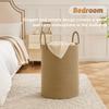 Artfeel Laundry Basket,Woven Cotton Rope Laundry Hamper,60L for Decorative Storage of Dirty Clothes,Toys and Blankets in Bathroom,Baby Room and Living Room view 3