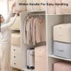 2024 NEW Space Saving Self Compression Organizer,Self Compression Moving Organizer Bags,Storage Tote for Space Saving,Heavy Duty Moving Bags for Comforters,Clothes (Apricot, 21.26 * 16.53 * 23.62in) view 4