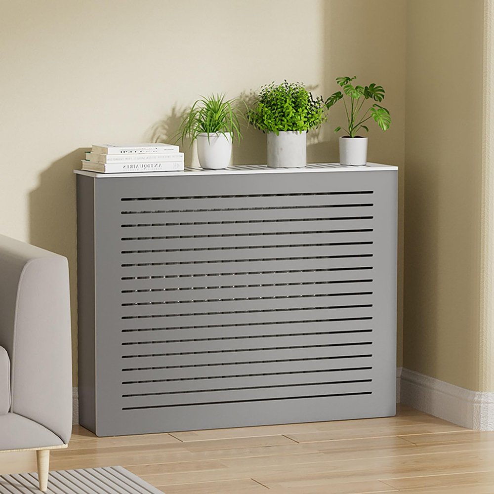 JHDXL Modern Style Radiator Cover, Horizontal Slatted, Additional Shelf Space, for Home & Office (80 * 80 * 20cm/31.5 * 31.5 * 8in)