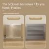 JHDXL Modern Style Radiator Cover, Horizontal Slatted, Additional Shelf Space, for Home & Office (80 * 80 * 20cm/31.5 * 31.5 * 8in) view 3