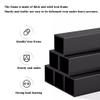 DYKKLKQ 4-Tier Metal Heavy Duty Storage Shelving Unit with Wheels, 5CM Adjustable Height, Mobile Utility Service Cart, Organizer Shelves for Garage Kitchen Black view 3
