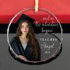 ALEINA ORNAMENT Personalized Teacher Photo Ornament, Keepsake for Educator Achievement, Graduation for Teacher view 1