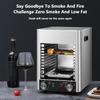 1700w Electric Steak Broiler,With 10 Grilling Slots,Time and Temperature Adjustable,Maximum Temperature 800,Suitable for Indoor Kitchen view 2