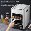 1700w Electric Steak Broiler,With 10 Grilling Slots,Time and Temperature Adjustable,Maximum Temperature 800,Suitable for Indoor Kitchen view 3
