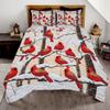 SmilesInABox Personalized Cardinal Quilt - Red Cardinal Quilt Set Christmas Quilt, Cardinal Bedding Queen Christmas Quilt with Cardina (Cardinal Tree) view 1
