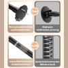 Elitix Angled Wall Closet Rod Bracket Adjustable Socket, Stainless Support Holder Shower Bar Can 180 Swivel, Curtain Rod in Bathroom, Can/No Drilling(Black,100-155cm(39"-61")) view 4