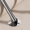 Elitix Angled Wall Closet Rod Bracket Adjustable Socket, Stainless Support Holder Shower Bar Can 180 Swivel, Curtain Rod in Bathroom, Can/No Drilling(Silver,75-115cm(29"-45")) view 1