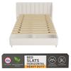 Greaton, 0.68-Inch Horizontal Wooden Bunkie Board/Bed Slats, 72" x 54", Beige view 1