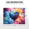 Dish Drying Mat 18 x 24 inch Absorbent Drying Mats Blue Love Heart Dish Mat Counter Dish Drainer Mats for Kitchen Farmhouse Microfiber Drying Pad for Rack Coffee Maker view 2