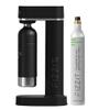 Black Stainless Steel Sparkling Water Maker with CO2 Cylinder & 1L Reusable Bottle view 1
