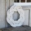 Lobster Rope Sailor Knot Wreath - Soft Gray view 1