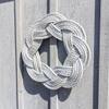 Lobster Rope Sailor Knot Wreath - Soft Gray view 2
