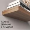 Tuhome Ecco 31.5-Inch Floating Shelves Set of Two with Hidden Brackets, Modern Wall-Mounted Shelves for Bedroom, Bathroom or Living Room Dcor, Minimalist Display and Storage Solution for Books view 4