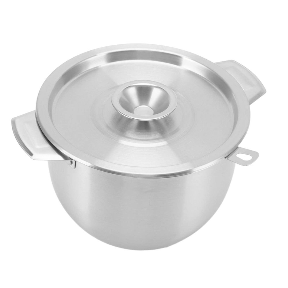 2.8L Household Oil Filter Pot, Stainless Steel Oil Storage Tank, Non Stick Coating, Detachable Filter Net with Lid, Large Capacity and Handle, Anti Drip, Non Slip Tray (Original