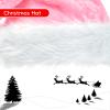 CIPOWM Christmas Santa Hat for Adults, Velvet Santa Hats Plush Christmas Hat for Xmas New Year Party Decorations and Supplies (Light Pink) view 4