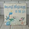 Beach Harvest, Fall Beach Sign, Fall Mini Sign, Fall Mermaid, Mini Sign for Tiered Tray, Harvest Blessings, Tiered Tray Sign, Fall Decor view 3
