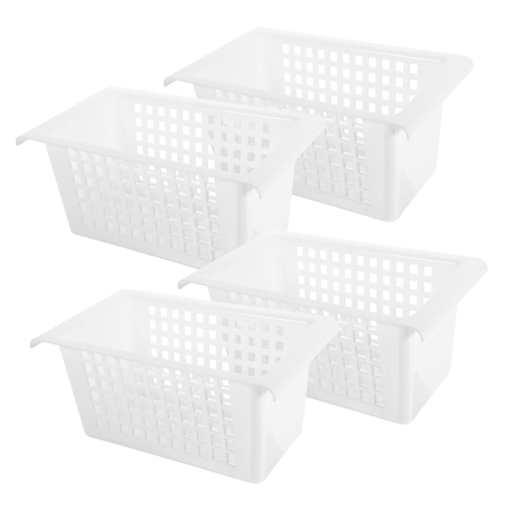 Levemolo 4pcs Hollow Storage Basket Storage Containers Organizing Baskets for Kitchen Bathroom Office Desktop