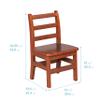 ECR4Kids 24in x 36in Rectangular Hardwood Table and Chair Set, 12in Seat Height, Kids Furniture, Dark Walnut, 3-Piece view 3