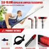 Window Washing Kit, Water Fed Pole Kit with Telescopic Pole, Window Cleaner & Solar Panel Cleaning System Washing Kit, Adjustable Window Cleaner Brush and Extension Pole,9m view 2
