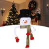 CHEOTIME Christmas Ornaments, Snowman Christmas Tree Decor Snow Man Topper Ornament for Home Christmas Decoration view 3