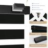 Boolegon Blackout Zebra Blinds, Cordless, Privacy Protection, UV Protection, Dual Layer Roll Up Blind for Windows, Light Control for Day and Night, for Home, Office and Door, Black, 42" W x 36" H view 3