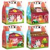 WERNNSAI 12 Pack Farm Party Boxes - Farm Animal Birthday Decorations Barnyard Party Gift Boxes for Kids Girls Boys Farmhouse Horse Cow Animal Themed Gift Candy Bags for Birthday Baby Shower Supplies view 1