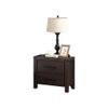 CNJHGL2 Dark Grey Finish Side Table, End Table with 2 Drawers, Wooden Bedside Table, Nightstand for Bedroom Living Room, 24" x 16" x 23" view 1