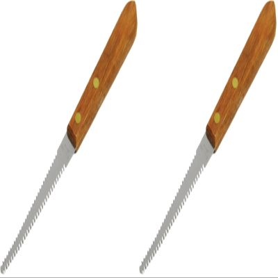 Chef Craft Select Stainless Steel Grapefruit Knife, 3.75 inch Blade 7.5 inches in Length, Wood Handled (Pack of 2)