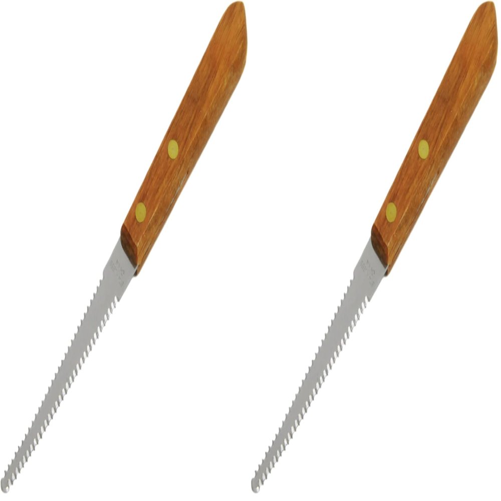 Chef Craft Select Stainless Steel Grapefruit Knife, 3.75 inch Blade 7.5 inches in Length, Wood Handled (Pack of 2)