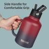 BJPKPK 50oz Insulated Water Bottle with Straw Lid Stainless Steel Water Jug view 3