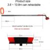 Hebralytic Water-Fed Pole Telescopic Window Cleaner, Conservatory Roof Cleaner Water-Fed Extendable Brush, Window Clean Kit Roof Cleaning Tools with 20M Water Supply Hose(12FT/3.6M) view 2