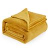 Bedsure Fleece Blanket Queen Blanket Gold Yellow&Blankets Queen Size,90x90 Inches view 2