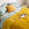 Bedsure Fleece Blanket Queen Blanket Gold Yellow&Blankets Queen Size,90x90 Inches view 4