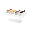3 Pack Dessert Table Display Set, Clear Acrylic Dessert Stands Buffet Risers for Cupcakes Dessert Pastry Food Treat Tier Cookie Dessert Platter Serving Trays Stand for Wedding Birthday Party (S) view 1