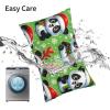 Augenstern Zippered Bed Pillow Protector Pandas-Christmas-Santa-Hats Decorative Throw Pillow Cover Pillowcase Encasement 16"X24" view 4