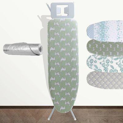GJPXFR Extra Large Ironing Board Cover Heat Reflective Iron Board Replacement Cover with Padding, Cotton Board Cover for Home Ironing Boards 48x15in(Sheep)