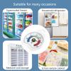 Vogast Refrigerator Thermometer Digital Hook Thermometers with Red ABS, As Plastic view 4
