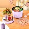 Hot Pot Electric, 1.2L Ramen Cooker, Multifunctional Electric Cooker, Non-Stick, Overheating & Boil Dry Protection, for Stir Fry, Noodles, Steak, Soup, Dorm, Office Use view 1