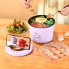 Hot Pot Electric, 1.2L Ramen Cooker, Multifunctional Electric Cooker, Non-Stick, Overheating & Boil Dry Protection, for Stir Fry, Noodles, Steak, Soup, Dorm, Office Use view 2