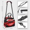 Lunch Bag Insulated Lunch Box for Women Men Reusable Cooler Bag Red Lips Kiss Lunch Tote Bag for Work Picnic view 2