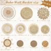 Set of 11 Boho Wall Basket Decor Wicker Woven Wall Basket Decoration view 3