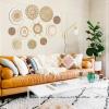 Set of 11 Boho Wall Basket Decor Wicker Woven Wall Basket Decoration view 4