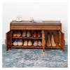 DBZRRKHDC Bamboo Shoe Bench, Shoe Cabinet Storage Benches, Shoe Storage Bench with Cushion and Hidden Storage, Stable Shoe Storage(90 * 32.5 * 50cm) view 1