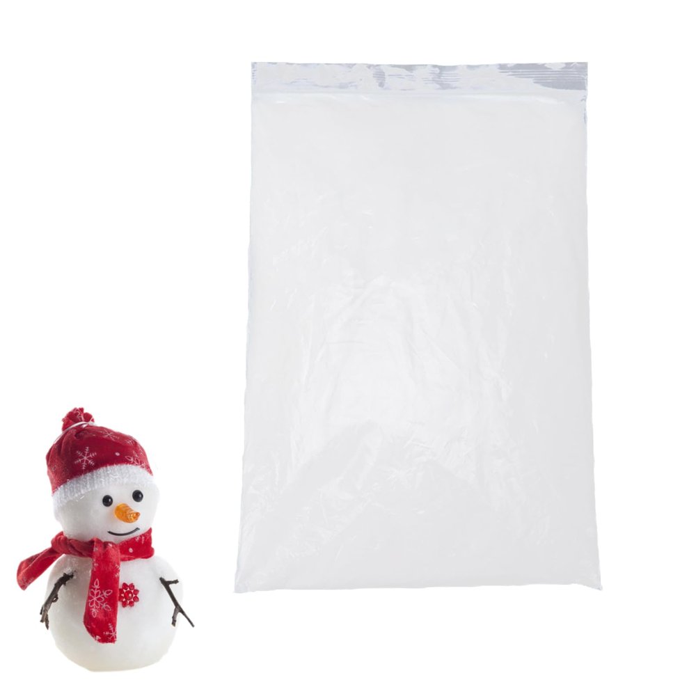 lvifloae 500g Christmas Fake Snow Decoration White Twinkles Artificial Flake Fake Snow Powder Filler Sparkling Artificial Snow for Christmas Village Decoration DIY Crafts